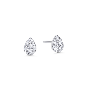 0.48 TCW Round Moissanite Diamond Stud Earrings - farrellouise