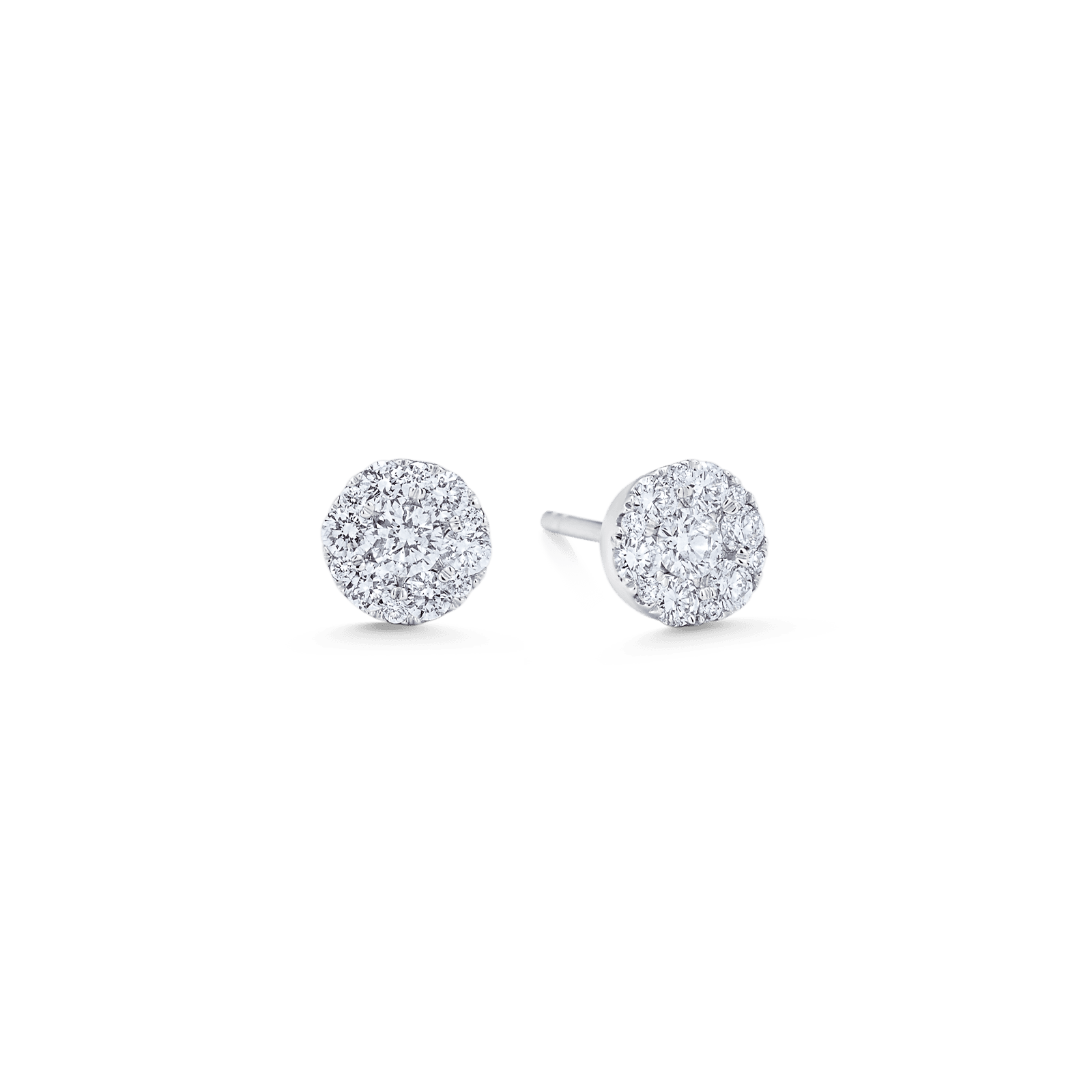 0.41 TCW Round Moissanite Diamond Stud Earrings - farrellouise