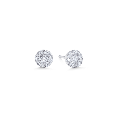 0.41 TCW Round Moissanite Diamond Stud Earrings - farrellouise