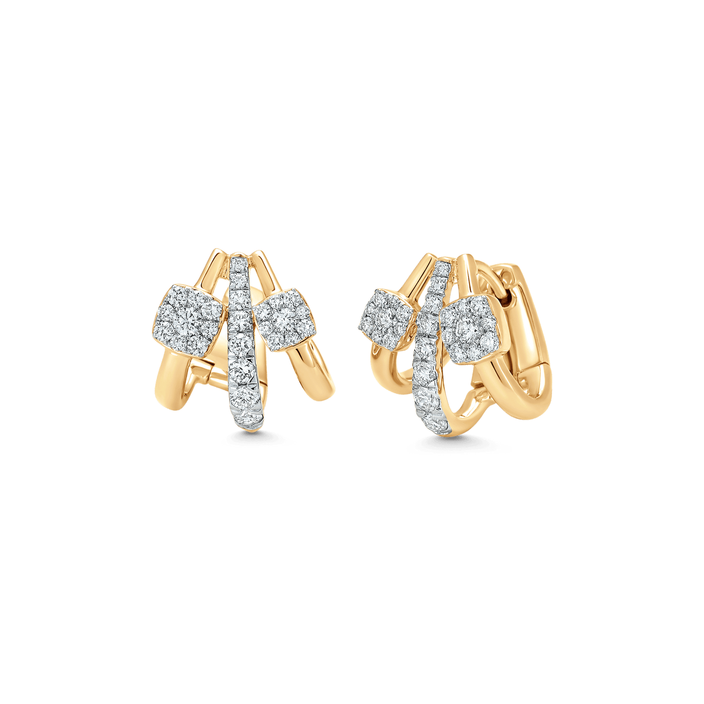 0.75 TCW Round Moissanite Diamond Ear Cuff Earrings - farrellouise