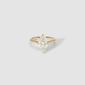 Carrie - Marquise Cut Lab Diamond Solitaire Engagement Ring