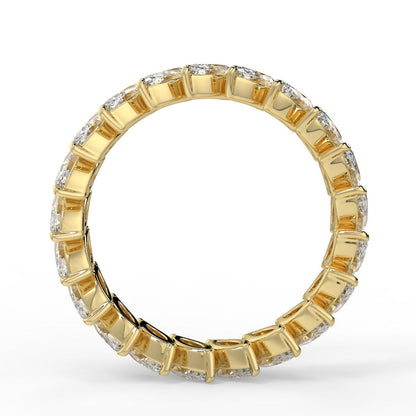 3.15 TCW Marquise Moissanite Full Eternity Wedding Band - farrellouise