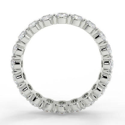 4.60 TCW Oval Moissanite Full Eternity Wedding Band - farrellouise