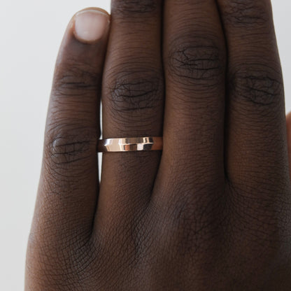 Polished Finish Yellow Gold Regular Men's Wedding Band - farrellouise
