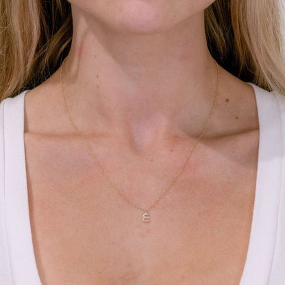 Customize- 0.05 TCW Round Moissanite Necklace - farrellouise