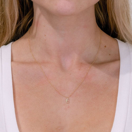 Customize- 0.05 TCW Round Moissanite Necklace - farrellouise