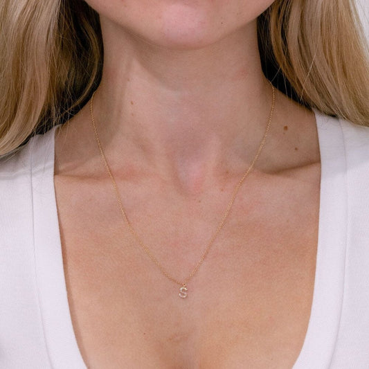 Customize- 0.05 TCW Round Moissanite Solitaire Necklace - farrellouise