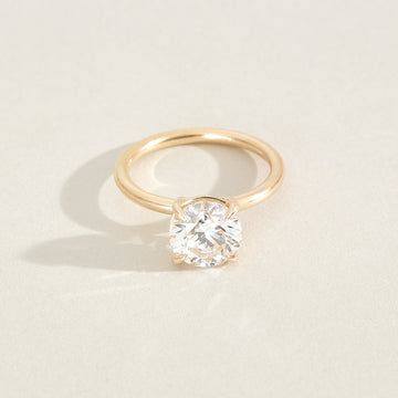 Elisha - Round Cut Lab Diamond Solitaire Engagement Ring