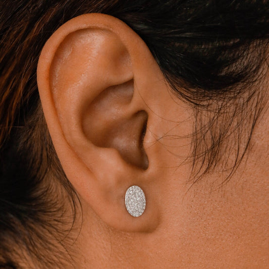 0.30 Round Moissanite Diamond Stud Earrings - farrellouise