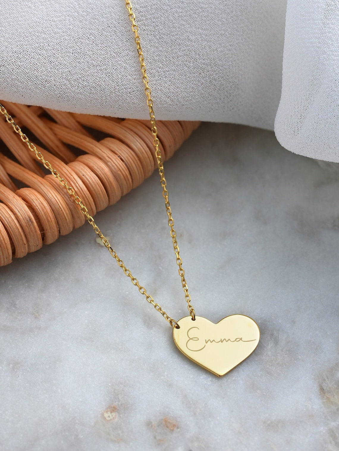 Personalized Heart Shaped Necklace for Her - farrellouise