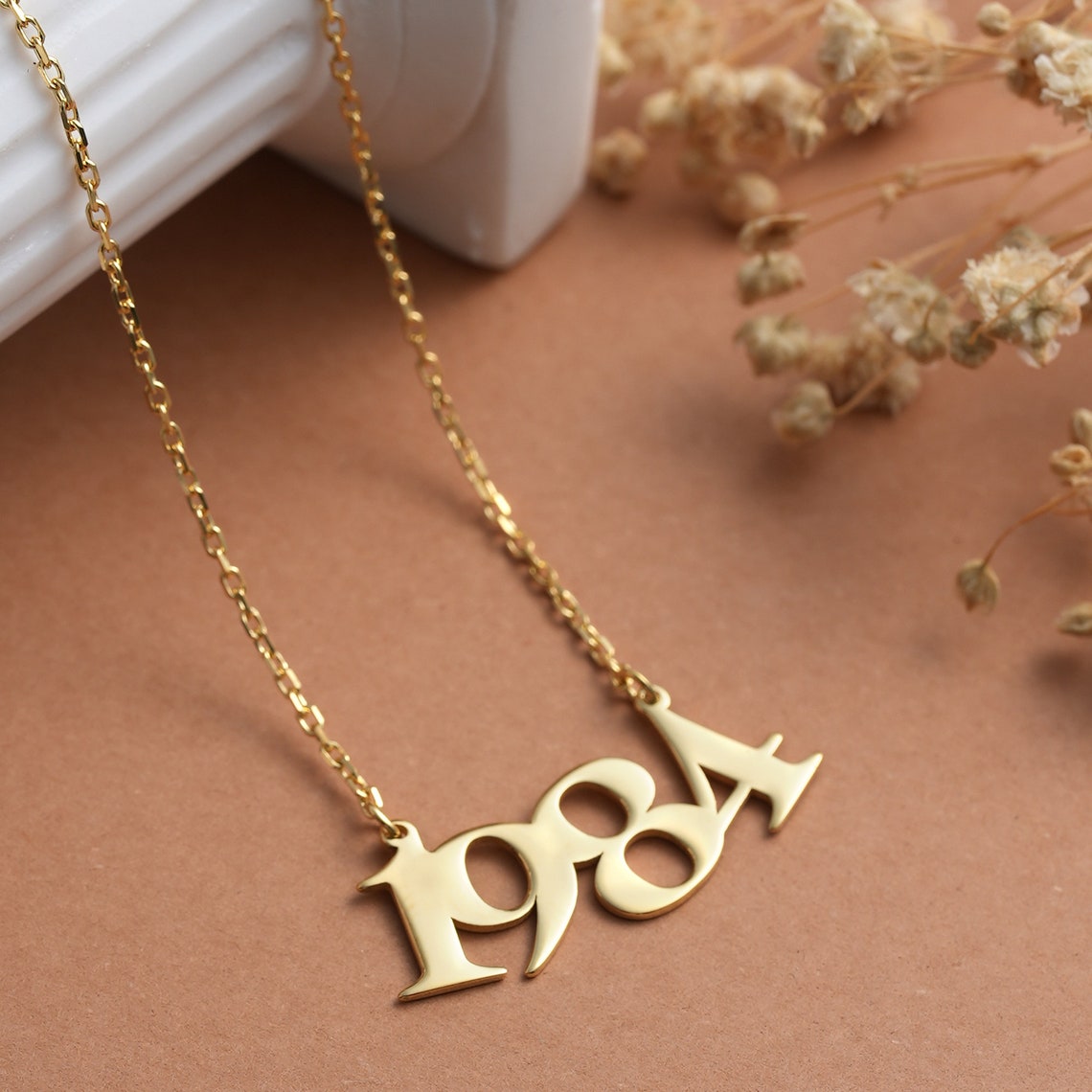 Personalized Birth Year Necklace for Her - farrellouise