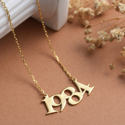 Personalized Birth Year Necklace for Her - farrellouise