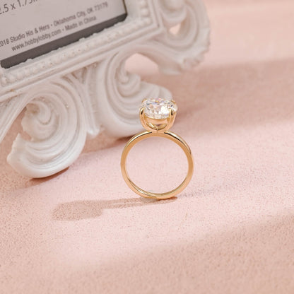 3.0 CT Round Moissanite Solitaire Engagement Ring - farrellouise