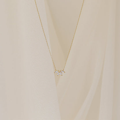 0.20 TCW Marquise Moissanite Minimalsit Necklace - farrellouise