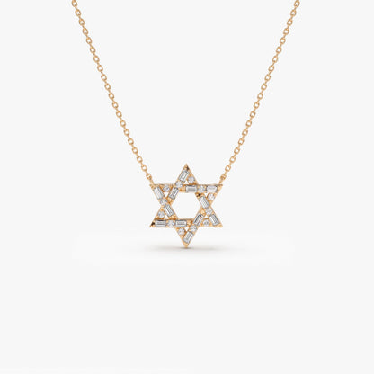 0.34 TCW Round Moissanite Star Necklace - farrellouise