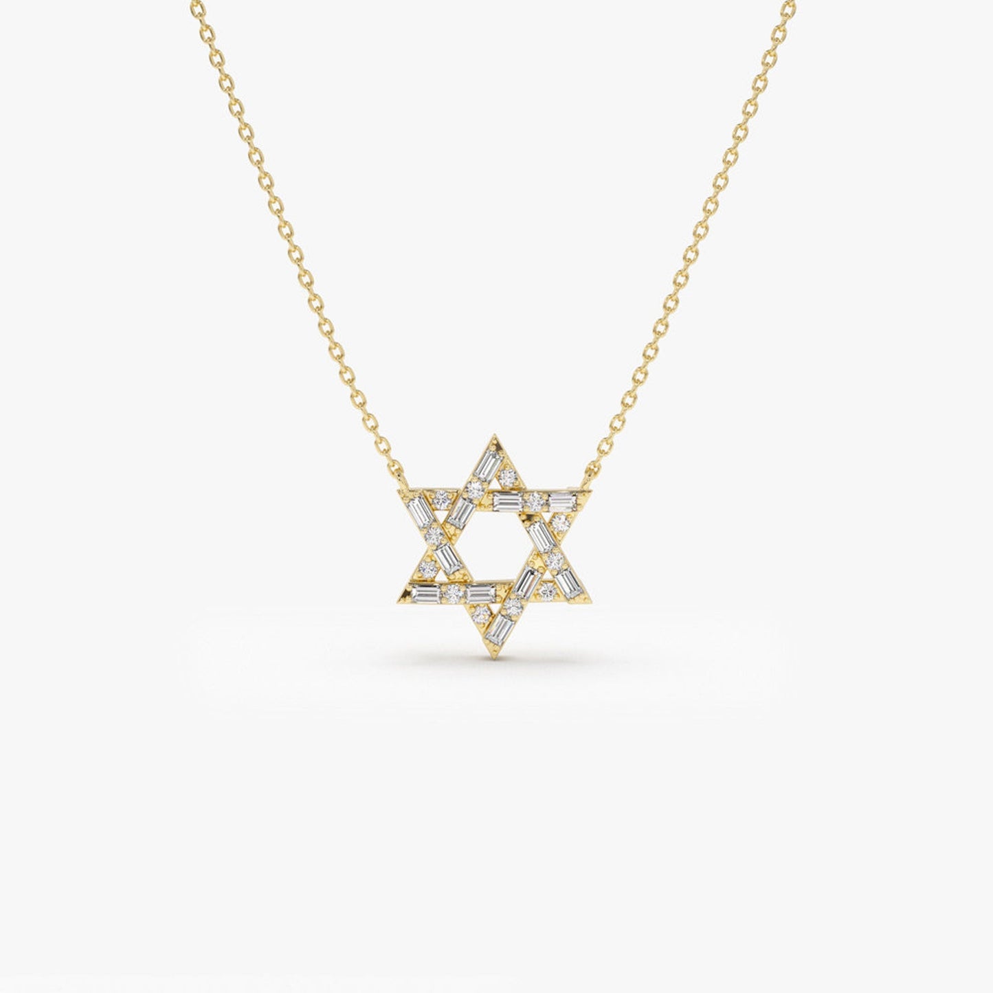 0.34 TCW Round Moissanite Star Necklace - farrellouise