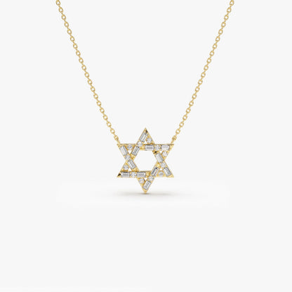 0.34 TCW Round Moissanite Star Necklace - farrellouise