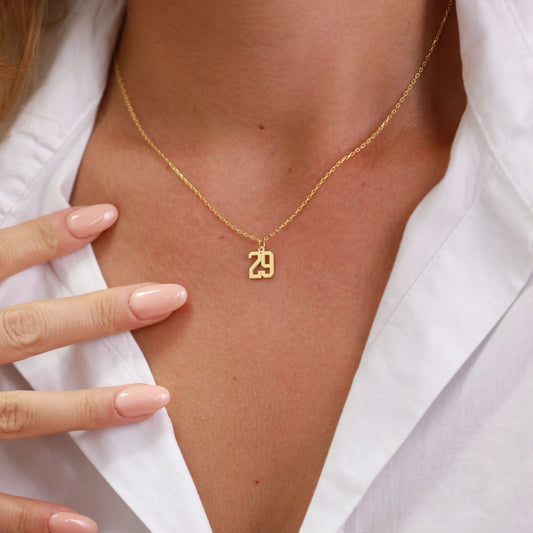 Custom Number Necklace for Women - farrellouise