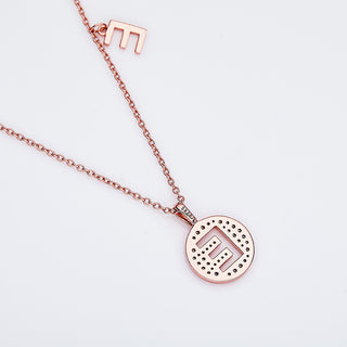 Customized "E" Letter Moissanite Diamond Necklace - farrellouise