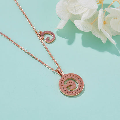 Customized "G" Letter Moissanite Diamond Necklace - farrellouise