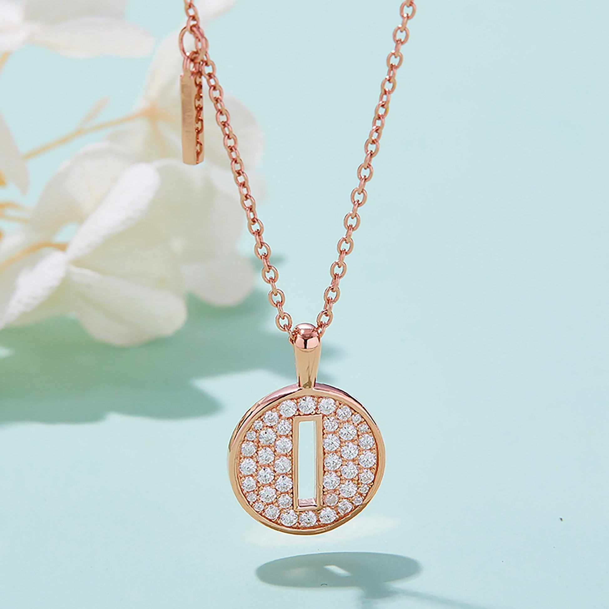 Customized "I" Letter Moissanite Diamond Necklace - farrellouise