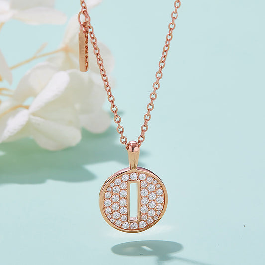 Customized "I" Letter Moissanite Diamond Necklace - farrellouise