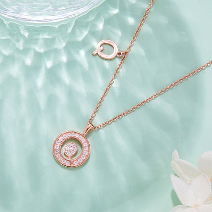 Customized "Q" Letter Moissanite Diamond Necklace - farrellouise