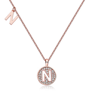 Customized "N" Letter Moissanite Diamond Necklace - farrellouise