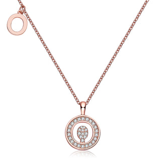 Customized "O" Letter Moissanite Diamond Necklace - farrellouise