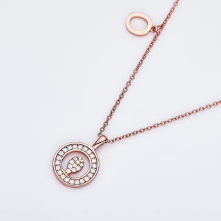 Customized "O" Letter Moissanite Diamond Necklace - farrellouise
