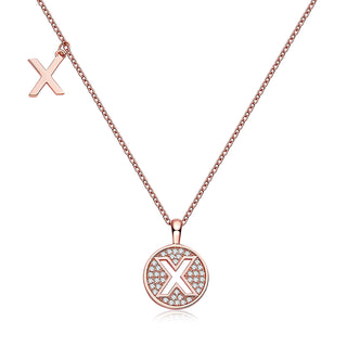 Customized "X" Letter Moissanite Diamond Necklace - farrellouise