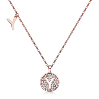 Customized "Y" Letter Moissanite Diamond Necklace - farrellouise