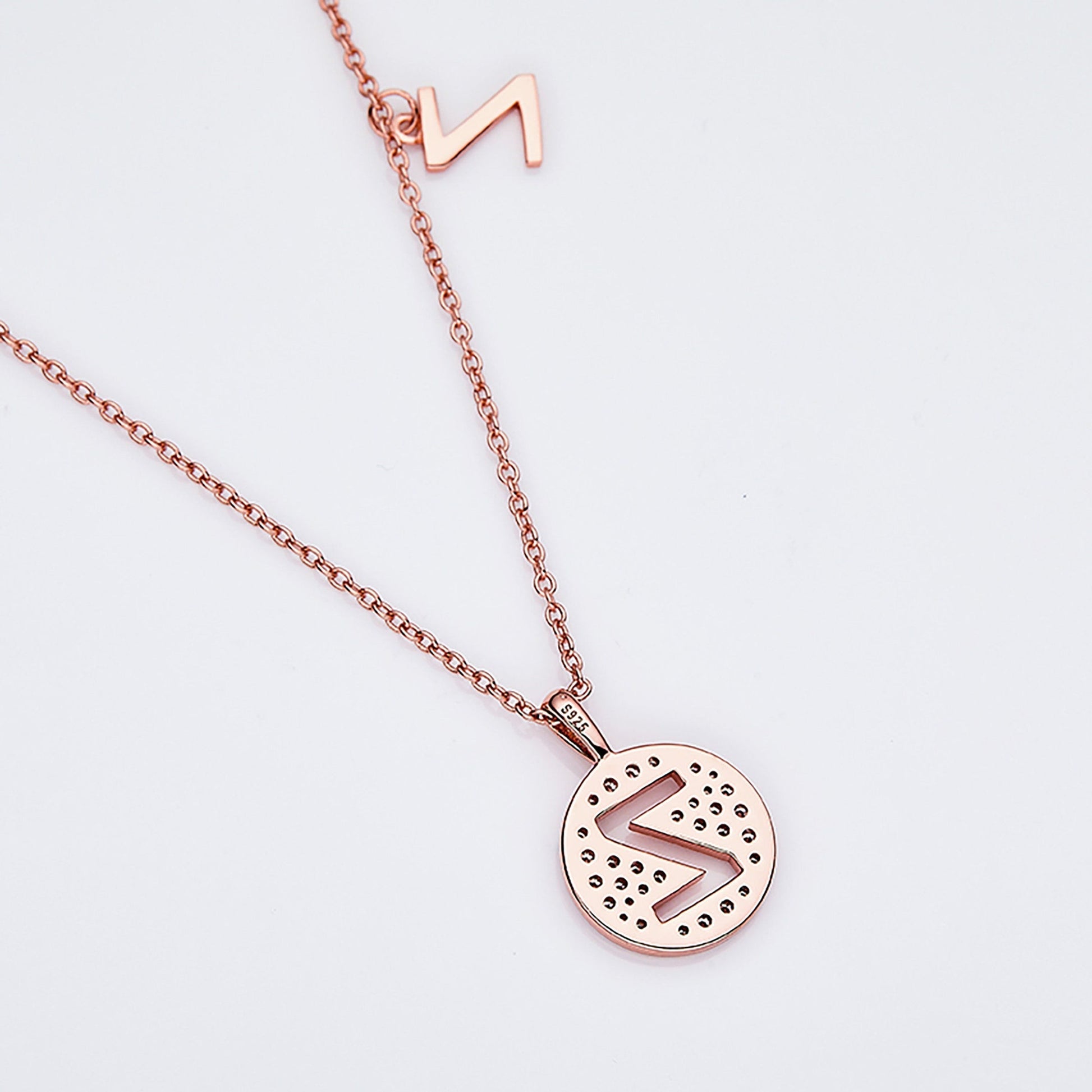 Customized "Z" Letter Moissanite Diamond Necklace - farrellouise