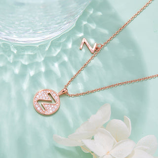 Customized "Z" Letter Moissanite Diamond Necklace - farrellouise