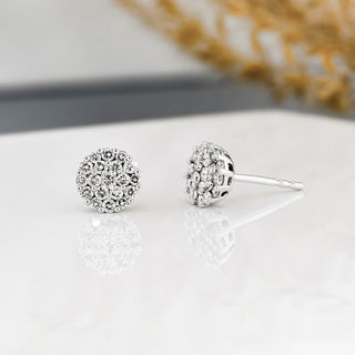 0.50 TCW Round Moissanite Diamond Stud Earrings - farrellouise