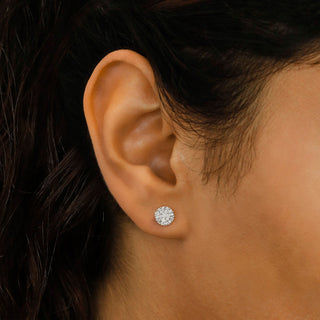 0.50 TCW Round Moissanite Diamond Stud Earrings - farrellouise