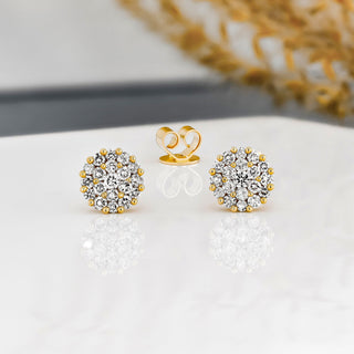 0.50 TCW Round Moissanite Diamond Stud Earrings - farrellouise