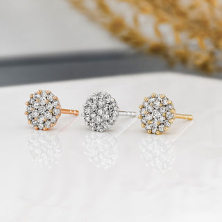 0.50 TCW Round Moissanite Diamond Stud Earrings - farrellouise