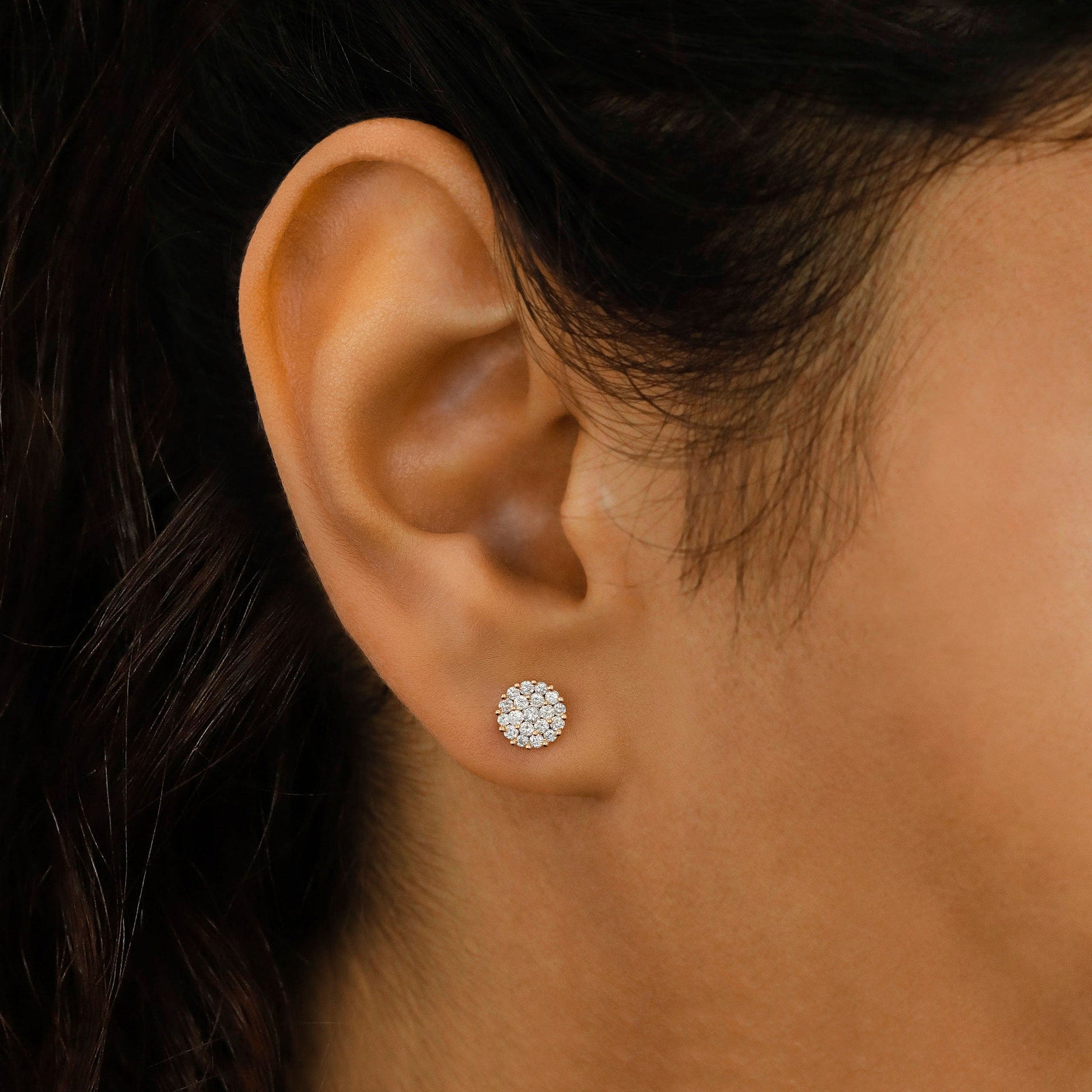 0.50 TCW Round Moissanite Diamond Stud Earrings - farrellouise
