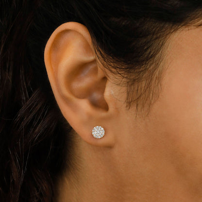 0.50 TCW Round Moissanite Diamond Stud Earrings - farrellouise
