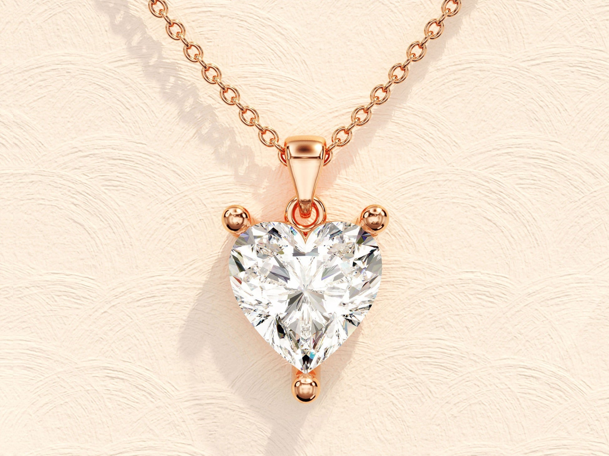 1.0 CT Heart Moissanite Diamond Solitaire Necklace - farrellouise