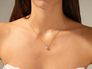 1.0 CT Cushion Moissanite Diamond Solitaire Necklace - farrellouise