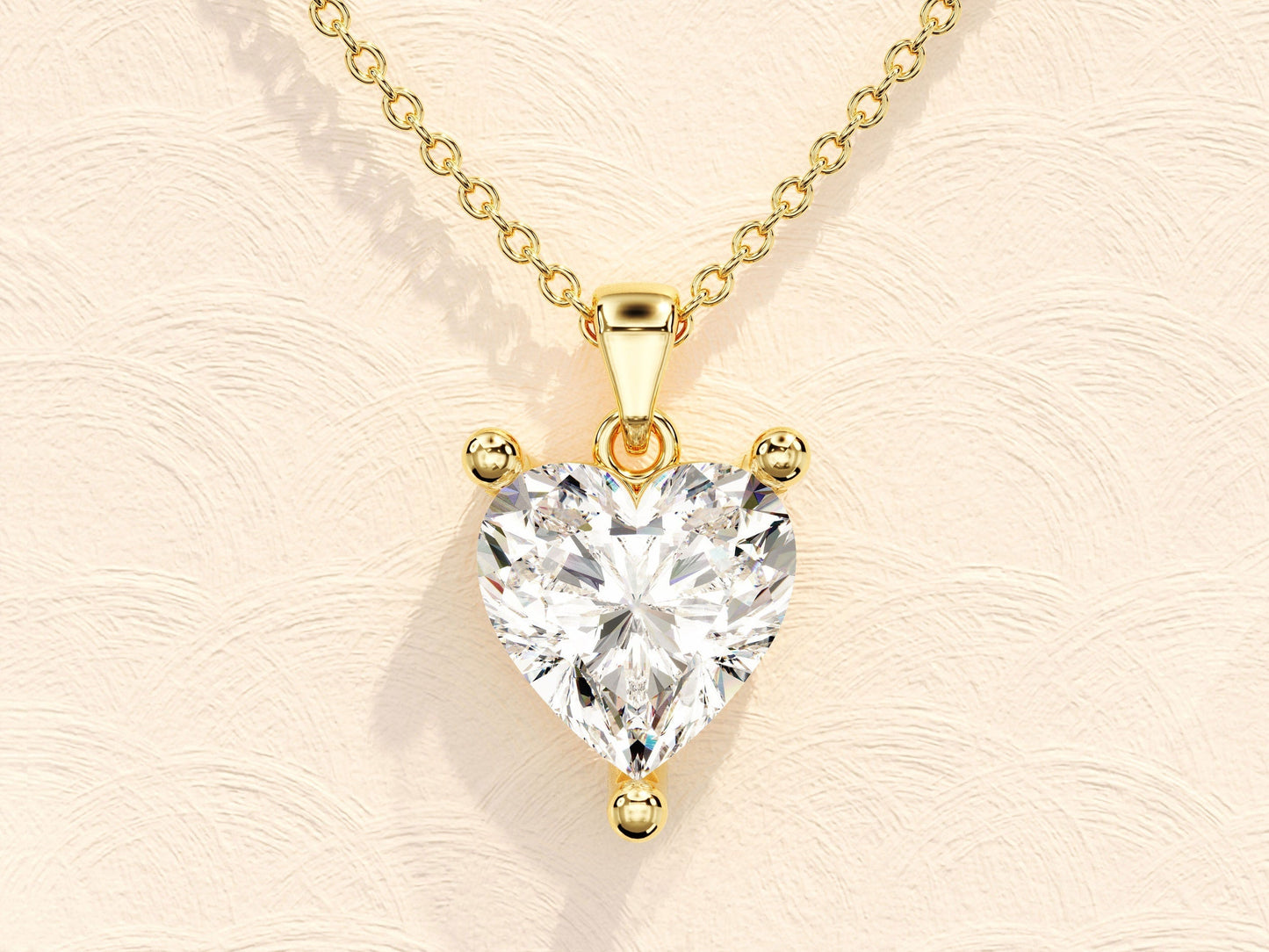 1.0 CT Heart Moissanite Diamond Solitaire Necklace - farrellouise