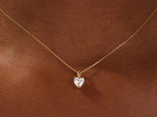 1.0 CT Heart Moissanite Diamond Solitaire Necklace - farrellouise