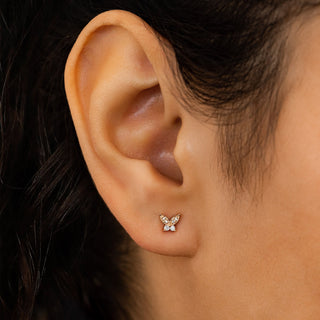 0.80 TCW Round Moissanite Diamond Stud Earrings - farrellouise