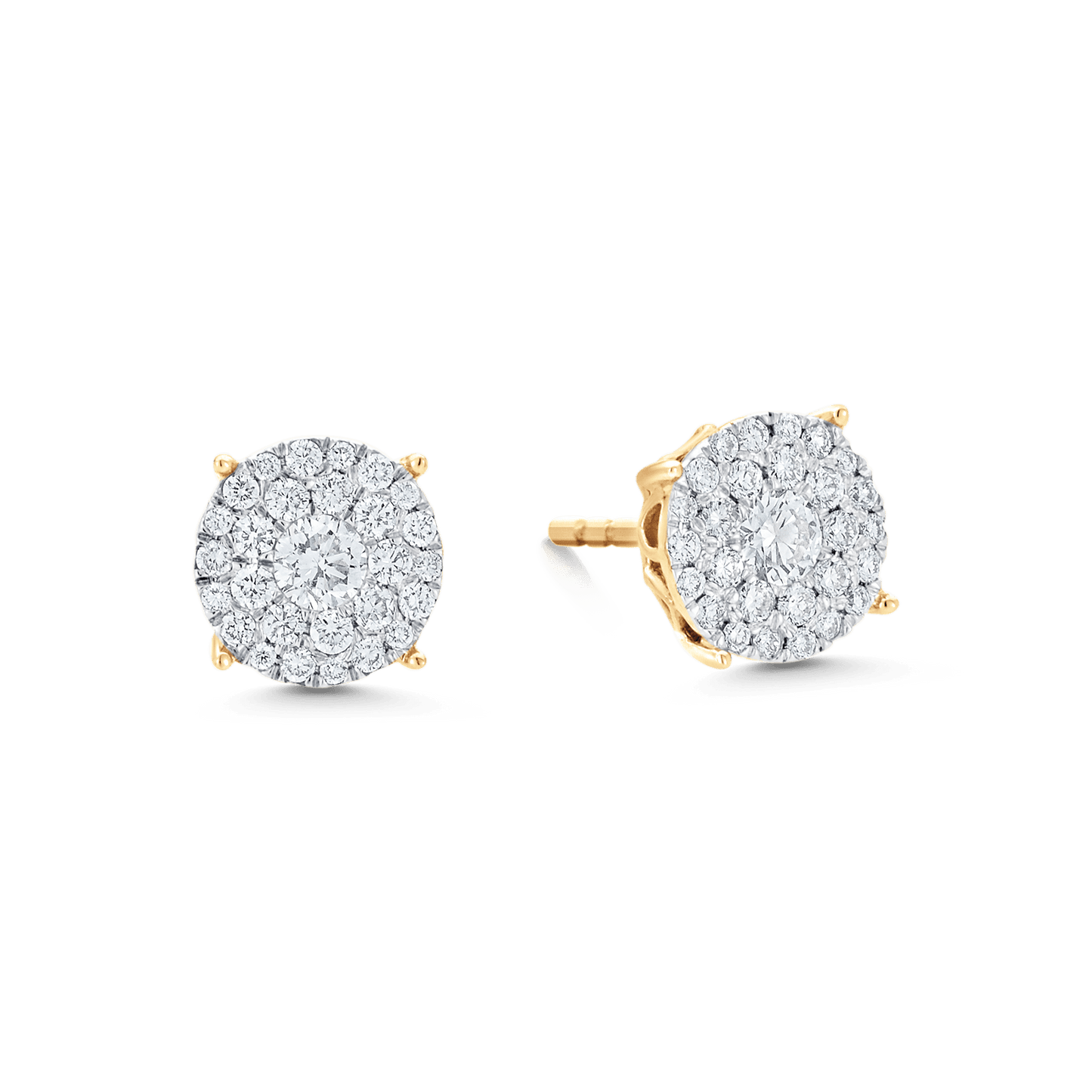 3.20 TCW Round Moissanite Diamond Studs Earrings - farrellouise