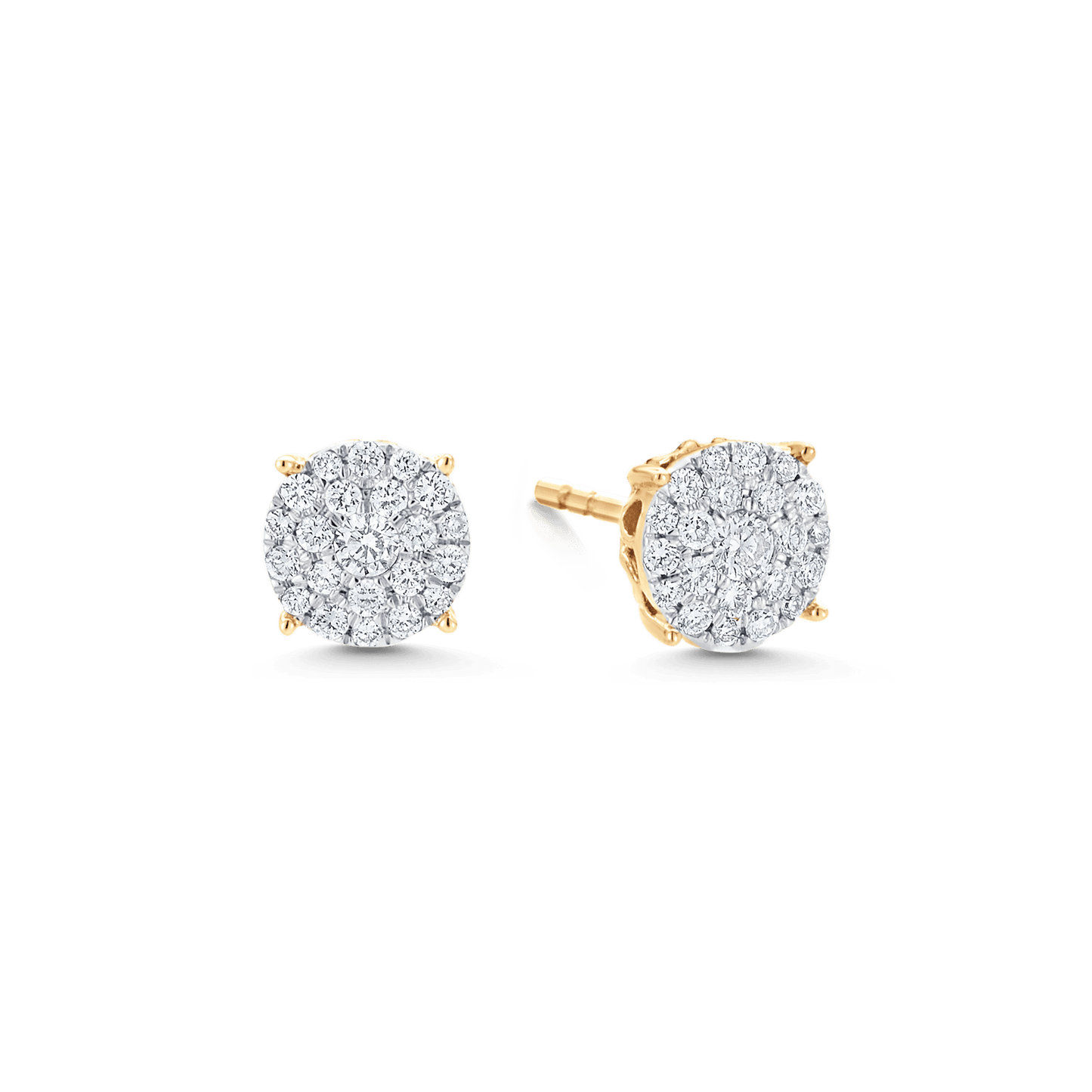 2.0 TCW Round Moissanite Diamond Studs Earrings - farrellouise