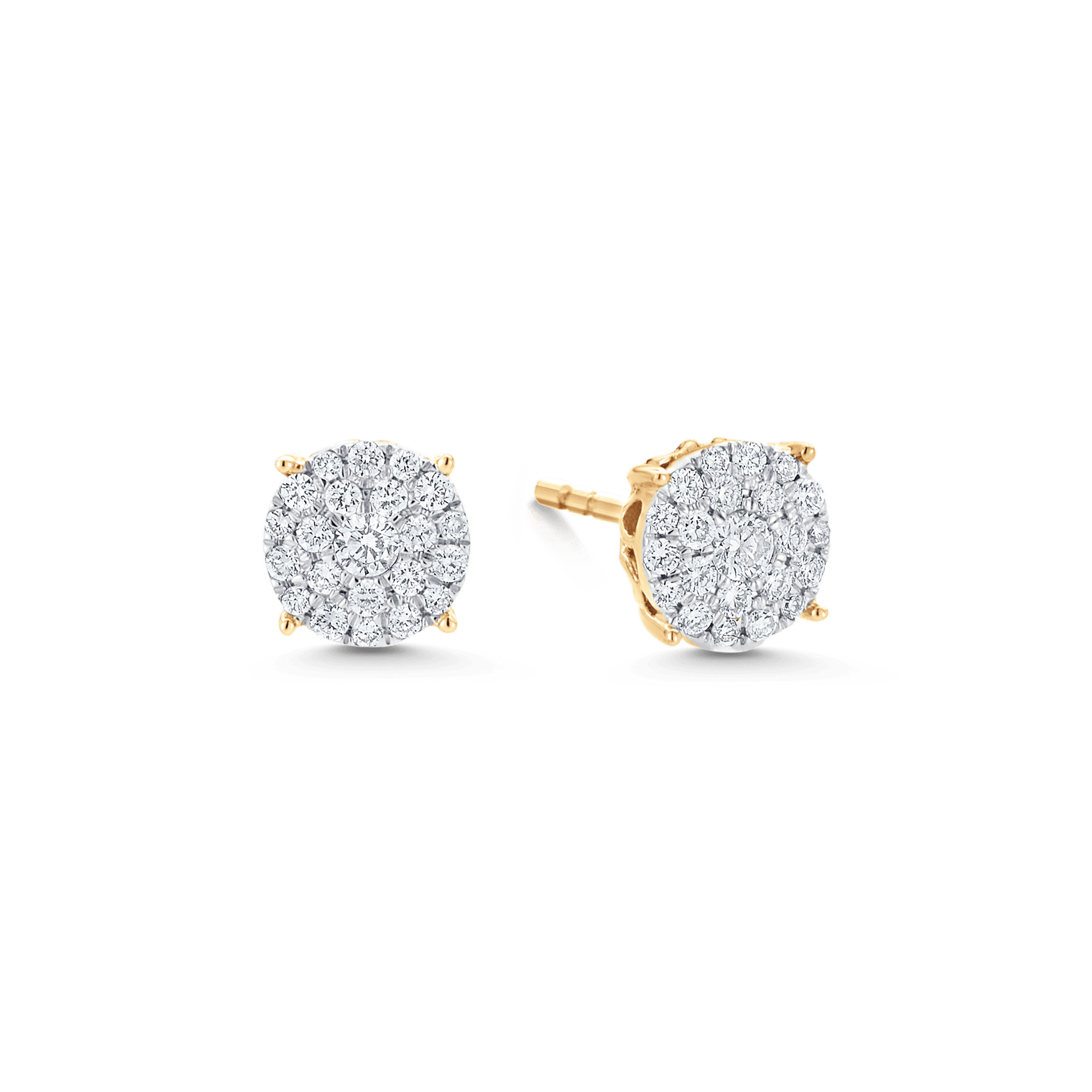 2.0 TCW Round Moissanite Diamond Studs Earrings - farrellouise