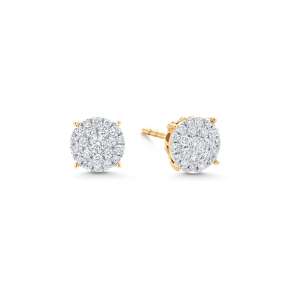 2.0 TCW Round Moissanite Diamond Studs Earrings - farrellouise