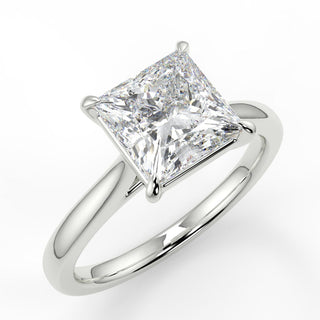 1.35 CT Princess Moissanite Solitaire Engagement Ring - farrellouise